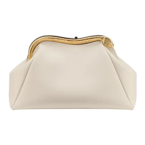 BVLGARI Serpentine Телячья кожа Клатч Средний Женская Белая