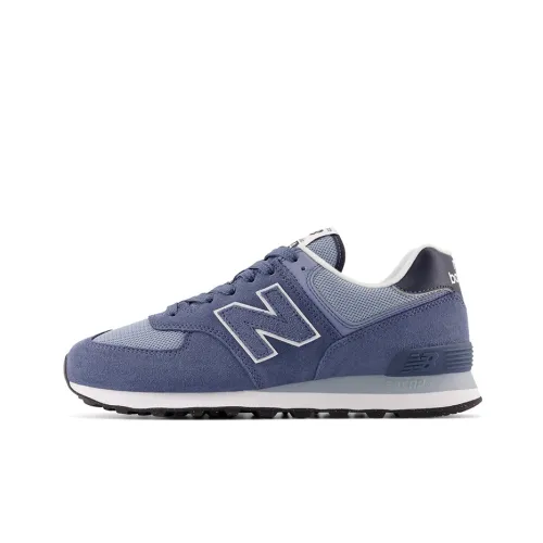 New Balance NB 574 Амортизация устойчивость к истиранию дышащие низкие кеды для бега по пересеченной местности унисекс синий