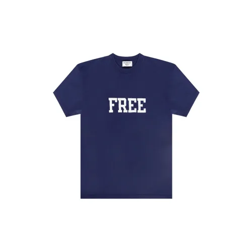 Balenciaga T-Shirt Regular Fit Men's Blue