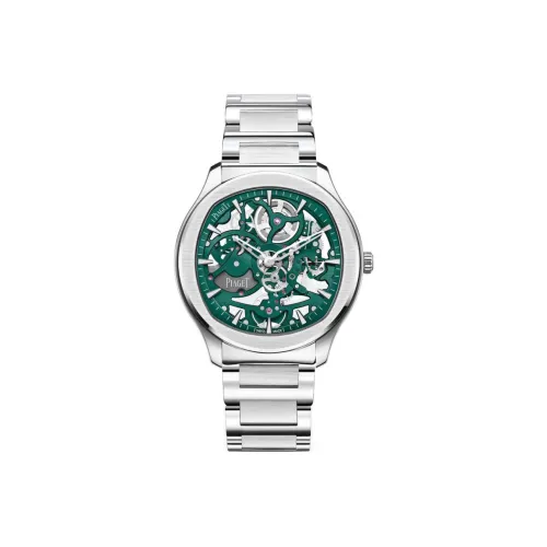 PIAGET Автоматический Механический Механизм Мужские Часы PIAGET POLO 42 мм Зеленые