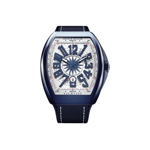 Franck Muller Автоматический Механический Механизм Мужские Часы YACHTING VANGUARD 53,7мм*44мм Белые