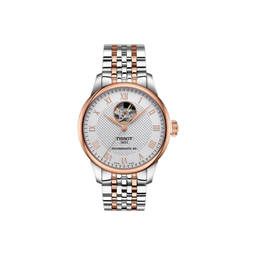 TISSOT Автоматический Механический Механизм Мужские Часы 39,3 мм Серебристый Циферблат