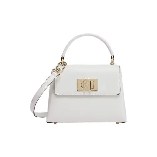 Furla 1927 Collection Текстурированная кожа сумка через плечо мини женская белая