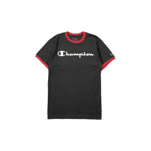 Champion Темно-серый Красный Edge Унисекс T-рубашки