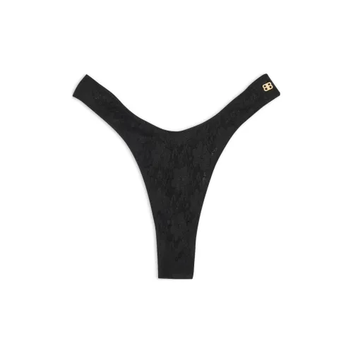 Balenciaga 1 Pack Black Women's String