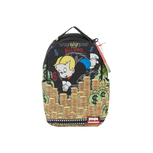 SPRAYGROUND Little Rich Collaboration Polyester Laptop Backpack Large Unisex Black