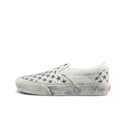 Vans Slip On Series Vault Classic Vlt L Low Top Скейтборд Кроссовки Unisex Белый Черный