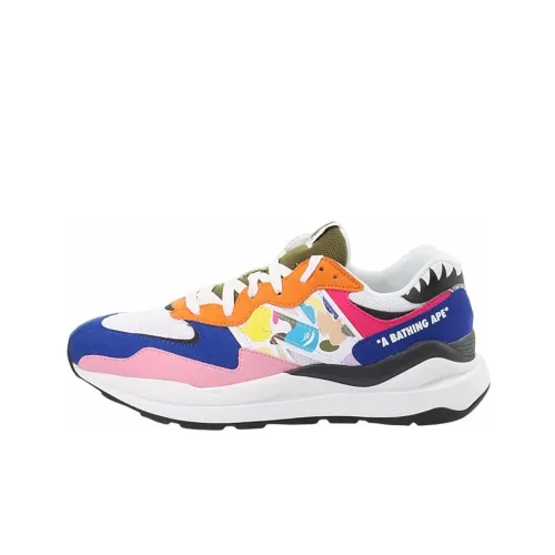 A BATHING APE x New Balance NB 5740 Series Низкие Кроссовки Casual для Бега Unisex Многоцветные Камуфляж