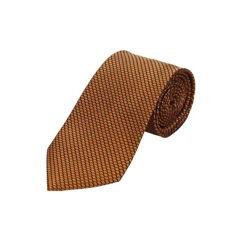 Zzegna Шелковые галстуки, цвет оранжевый, мужской