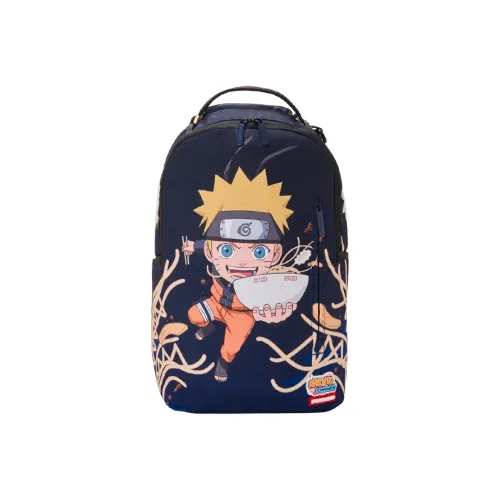 SPRAYGROUND Naruto Collaboration Polyester Backpack Large Unisex Dark Blue SPRAYGROUND Наруто Коллаборация Полиэстер Рюкзак Большой Унисекс Темно-синий