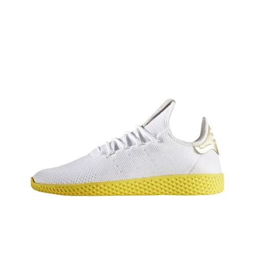 Pharrell Williams x Adidas Originals Tennis Hu Белый Желтый Non Slip Легкий Низкий Топ Кроссовки для тенниса Унисекс Белый