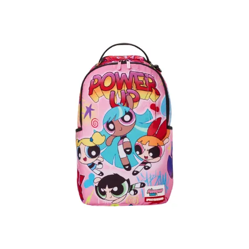 SPRAYGROUND THE POWERPUFF GIRLS Коллаборация Полиэстер Рюкзак Большой Унисекс Розовый
