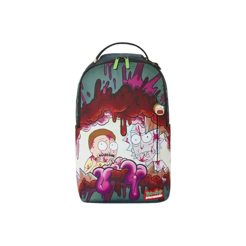 SPRAYGROUND Rick Morty Коллаборация Полиэстер Ноутбук Сумка Рюкзак Большой Унисекс Многоцветный