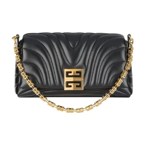 Givenchy 4G Лоскутное шитье Коровья кожа Ручная сумка через плечо Маленькая Женская Черная