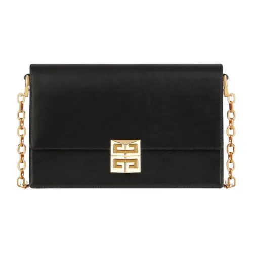 Givenchy 4G Smooth Box Корова Кожа Сумка через плечо Сумка на плечо Женская Черная