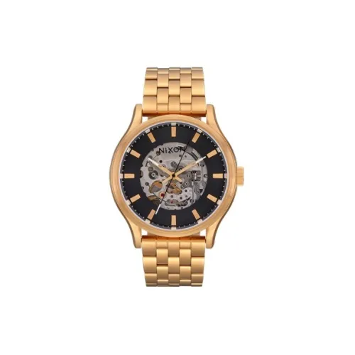NIXON Наручные часы Автоматический Механический Механизм Нержавеющая Сталь Ремешок Черный Циферблат Мужские часы A1323