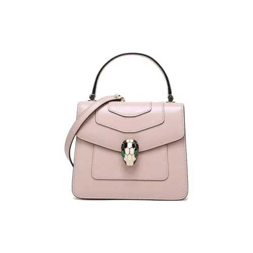 BVLGARI Коровья кожа Сумка через плечо Маленькая Женская Розовый кристалл Цвет