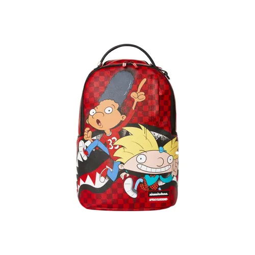 SPRAYGROUND Big Head Azure Collaboration Polyester Backpack Regular Unisex Red