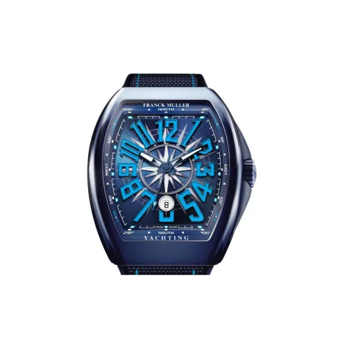 Franck Muller Автоматический Механический Часы Мужские YACHTING VANGUARD 53,7мм*44мм Синий