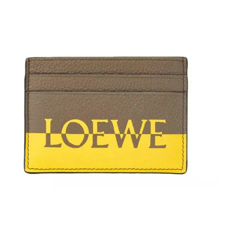LOEWE Кошелек из коровьей кожи держатель для карт Мужской Коричневый Желтый