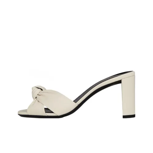 SAINT LAURENT Слипоны Женские Бежевые