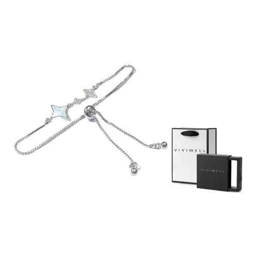 VIVIWELL Медные браслеты, серебряные, женские