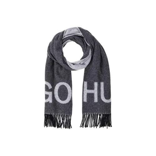 HUGO BOSS Шарфы из шерсти Wool Knit Серые Женские