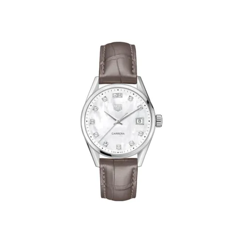 TAG HEUER Carrera Collection Кварцевый механизм Женские часы 36 мм Серый циферблат WBK1318.FC8258