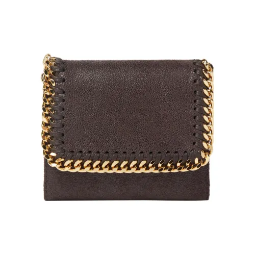 Stella McCartney Falabella Полиэстер Кошелек Маленький Женский Шоколадный Коричневый