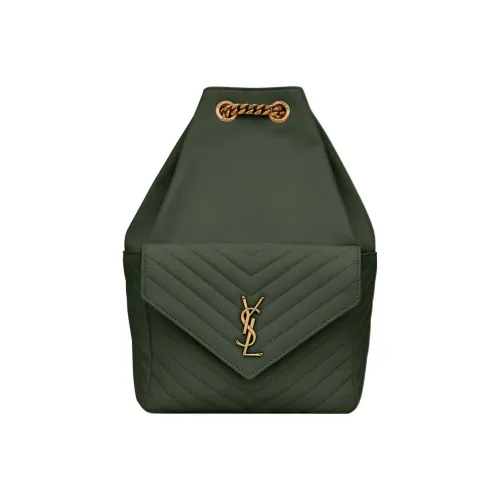 SAINT LAURENT Кожа Рюкзак Женские Темно-зеленый