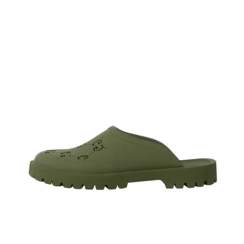 GUCCI Домашние тапочки Мужские Зеленые