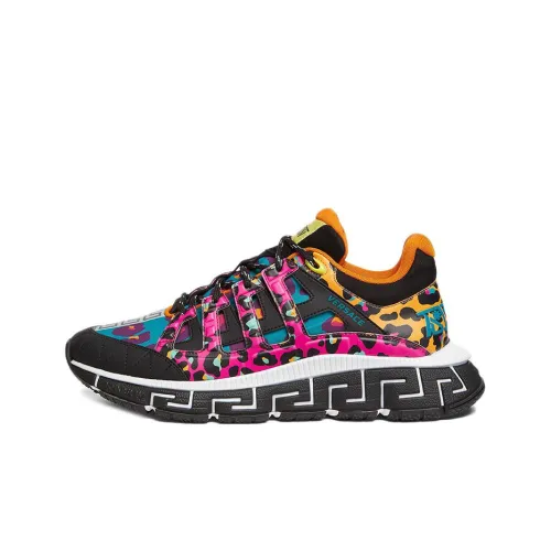 VERSACE Trigreca Амортизация Низкий Топ Повседневная Обувь Мужская Фиолетовая