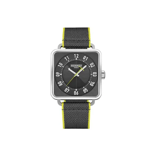 HERMES Carlisle H Series Мужские Кварцевые Часы Серый Циферблат W046459WW00