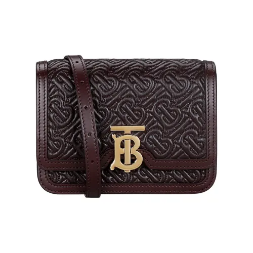 Burberry Лоскутное шитье Овечья шкура Сумка через плечо Мини Женская Бургунди