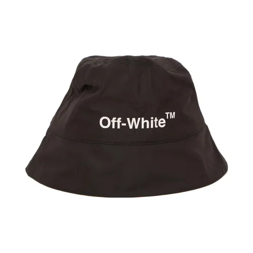 Off Белый Cotton Bucket Hats Коричневый Унисекс
