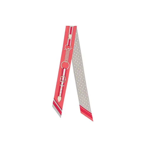 HERMES Тутовый шелк Шарфы Женские Стальной серый Гранатовый красный Бежевый