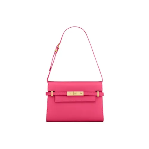 SAINT LAURENT SL MANHATTAN Коровья кожа Сумка через плечо Сумка на плечо Маленькая Женская Розовая