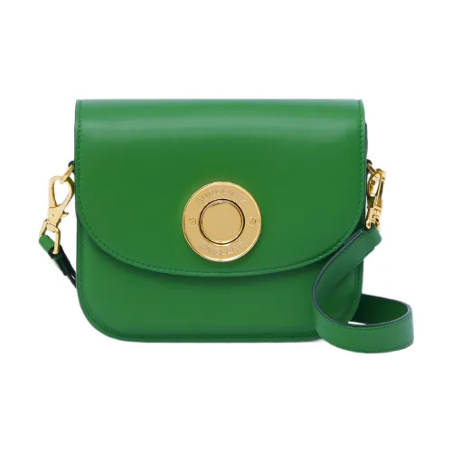 Burberry Elizabeth Телячья кожа Сумка через плечо Маленькая Женская Темно-изумрудно-зеленый