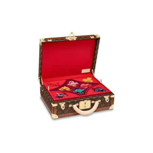 LOUIS VUITTON Cotteville 40 Vivienne Монограмма Холст Коровья кожа Цветовая отделка Хранение Коробка Твердый Чехол Унисекс Коричневый