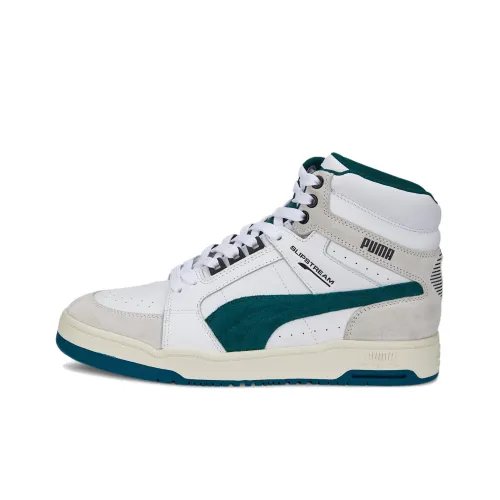 PUMA Slipstream MID Heritage High Топ Скейтборд Кроссовки Unisex Белый Зеленый