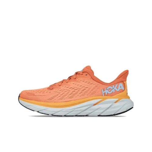 HOKA ONE ONE Clifton 8 Clifton 8 Low Топ Беговые кроссовки Женские Оранжевый