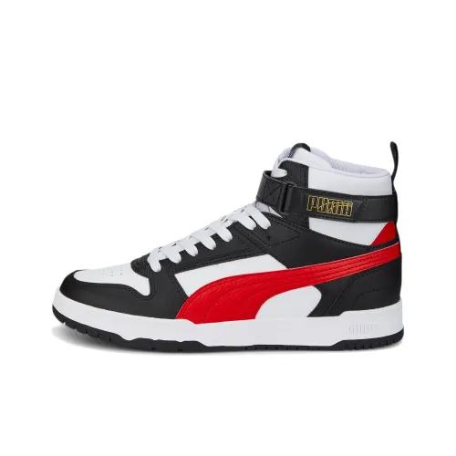 PUMA RBD Game High Топ Скейтборд Кроссовки Унисекс Черный Красный Белый