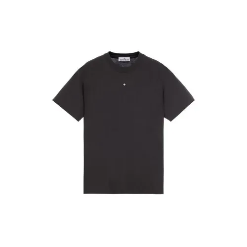 STONE ISLAND Мужские черные T-рубашки