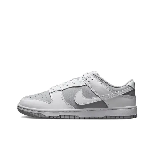 Nike Dunk Retro Low Скейтборд Кроссовки Мужские Wolf Gray White
