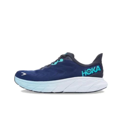 HOKA ONE ONE Arahi 6 Low Топ Беговые кроссовки Мужской Синий Белый Широкая посадка