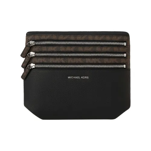 MICHAEL KORS Gifting Кожа Клатч Средний Мужской Черный Темно-Коричневый