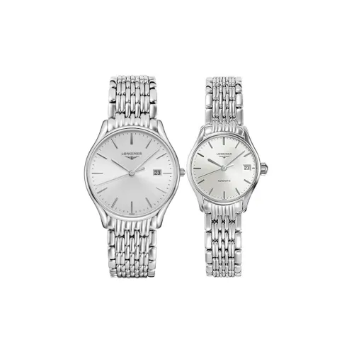 LONGINES Lvya Collection Автоматический Механический Механизм Унисекс Часы 38,5 мм Серебристый Циферблат Ремешок из Нержавеющей Стали