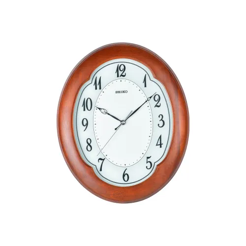 SEIKO Механизм плавного хода секундной стрелки Липовый цвет Стена Часы Унисекс Белый