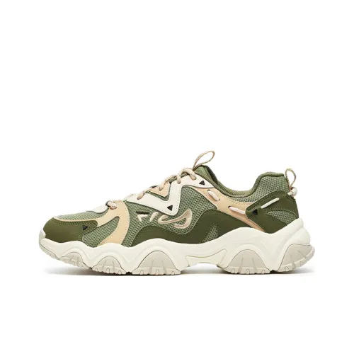 FILA Fluid 4 Low Топ Casual Мужской Шалфейный Зеленый Лесной Мох