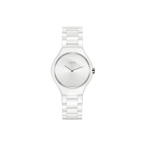 RADO True Thinline Collection Кварцевый механизм Женские часы 30MM Белый циферблат Керамические корпуса Керамический ремешок